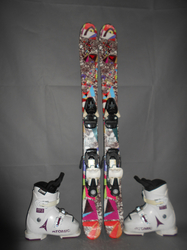 Detské lyže HEAD MOJO 97cm + Lyžiarky 19,5cm, SUPER STAV