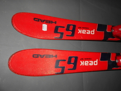 Detské lyže HEAD PEAK 65 97cm + Lyžiarky 21cm, SUPER STAV 