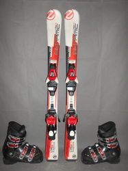 Detské lyže DYNAMIC VR 27 100cm + Lyžiarky 21,5cm, VÝBORNÝ STAV 