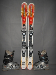 Detské lyže DYNASTAR CHAM TEAM 100cm + Lyžiarky 20,5cm, SUPER STAV