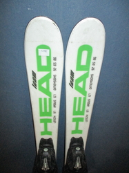 Detské lyže HEAD SUPERSHAPE 97cm + Lyžiarky 21,5cm, VÝBORNÝ STAV