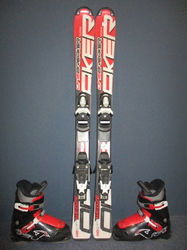 Detské lyže WEDZE ONEBREAKER 110cm + Lyžiarky 22,5cm, VÝBORNÝ STAV