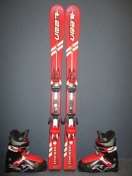 Detské lyže DYNAMIC VR 27 110cm + Lyžiarky 22,5cm, VÝBORNÝ STAV