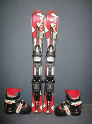 Detské lyže TECNO PRO XT TEAM 80cm + Lyžiarky 17,5cm, VÝBORNÝ STAV