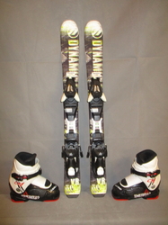 Detské lyže DYNAMIC VR 07 80cm + Lyžiarky 17,5cm, SUPER STAV 