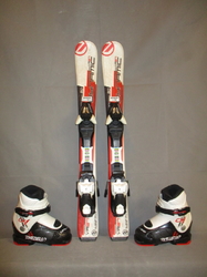Detské lyže DYNAMIC VR 27 80cm + Lyžiarky 18,5cm, SUPER STAV