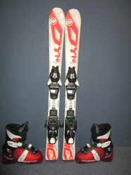 Detské lyže DYNAMIC VR 07 90cm + Lyžiarky 19cm, SUPER STAV