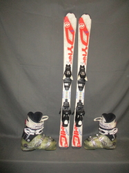 Detské lyže DYNAMIC VR 07 110cm + Lyžiarky 22cm, SUPER STAV