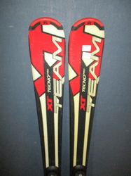 Juniorské lyže TECNO PRO XT TEAM 140cm + Lyžiarky 27cm, VÝBORNÝ STAV