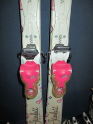 Juniorské lyže DYNASTAR STARLETT 140cm + Lyžiarky 27,5cm, VÝBORNÝ STAV