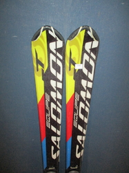 Juniorské lyže SALOMON EQUIPE 140cm + Lyžiarky 27,5cm, VÝBORNÝ STAV