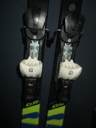 Juniorské športové lyže SALOMON X-RACE GS 152cm + Lyžiarky 26,5cm, VÝBORNÝ STAV