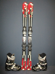 Juniorské lyže TECNO PRO XT TEAM 130cm + Lyžiarky 26cm, VÝBORNÝ STAV