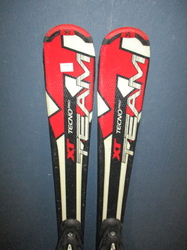 Juniorské lyže TECNO PRO XT TEAM 130cm + Lyžiarky 26cm, VÝBORNÝ STAV