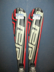 Juniorské lyže ELAN CHAMP 130cm + Lyžiarky 25,5cm, VÝBORNÝ STAV