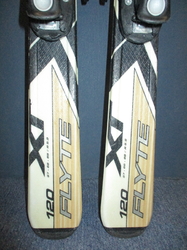 Juniorské lyže TECNO PRO XT FLYTE 120cm + Lyžiarky 24,5cm, VÝBORNÝ STAV