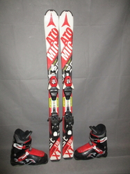 Detské lyže ATOMIC REDSTER XT 110cm + Lyžiarky 22,5cm, SUPER STAV