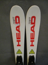 Detské lyže HEAD SUPERSHAPE 97cm + Lyžiarky 20cm, VÝBORNÝ STAV