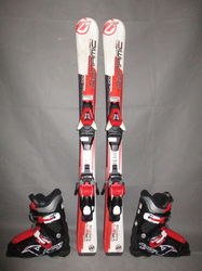 Detské lyže DYNAMIC VR 27 100cm + Lyžiarky 20,5cm, SUPER STAV