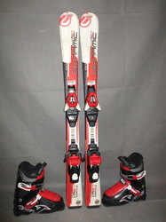 Detské lyže DYNAMIC VR 27 100cm + Lyžiarky 21,5cm, SUPER STAV 