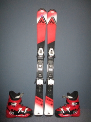 Detské lyže MCKINLEY TEAM 7 110cm + Lyžiarky 22,5cm, VÝBORNÝ STAV