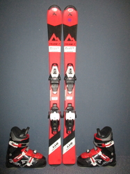 Detské lyže MCKINLEY TEAM 7 110cm + Lyžiarky 23,5cm, SUPER STAV