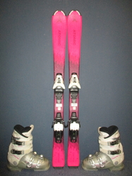 Detské lyže ATOMIC VANTAGE 110cm + Lyžiarky 23,5cm, SUPER STAV