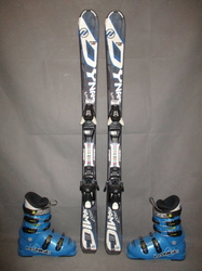 Juniorské lyže DYNAMIC VR 07 120cm + Lyžiarky 24,5cm, SUPER STAV