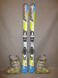 Juniorské lyže WEDZE ONEBREAKER 120cm + Lyžiarky 23,5cm, VÝBORNÝ STAV