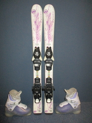 Detské lyže DYNAMIC LIGHT ELVE 90cm + Lyžiarky 18,5cm, SUPER STAV