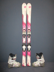 Juniorské lyže DYNAMIC LIGHT ELVE 150cm + Lyžiarky 26,5cm, SUPER STAV