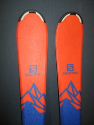 Juniorské lyže SALOMON QST MAX Jr 130cm + Lyžiarky 26,5cm, SUPER STAV