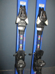 Juniorské lyže SALOMON QST MAX Jr 130cm + Lyžiarky 26,5cm, SUPER STAV