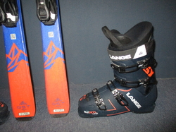 Juniorské lyže SALOMON QST MAX Jr 150cm + Lyžiarky 28,5cm, SUPER STAV