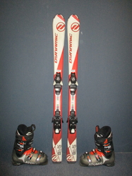Juniorské lyže DYNAMIC VR 07 130cm + Lyžiarky 26cm, VÝBORNÝ STAV