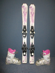 Detské lyže DYNAMIC LIGHT ELVE 100cm + Lyžiarky 20,5cm, SUPER STAV