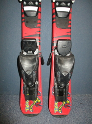 Detské lyže TECNO PRO TIGER 70cm + Lyžiarky 15,5cm, VÝBORNÝ STAV