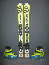 Detské lyže SALOMON X-MAX 100cm + Lyžiarky 21,5cm, VÝBORNÝ STAV