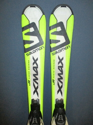 Detské lyže SALOMON X-MAX Jr 110cm + Lyžiarky 21,5cm, SUPER STAV
