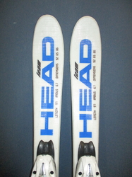 Detské lyže HEAD SUPERSHAPE 97cm + Lyžiarky 20,5cm, SUPER STAV