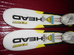 Dětské CARVINGOVÉ lyže HEAD 77CM+BOTY 17,5cm, SUPER STAV