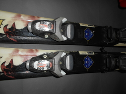Dětské carvingové lyže ROSSIGNOL BANDIT 93cm+BOTY 18,5cm, VÝBORNÝ STAV