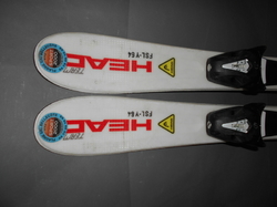 Dětské carvingové lyže HEAD SUPERSHAPE 77cm+BOTY 18,5cm, VÝBORNÝ STAV