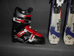 Dětské carvingové lyže ROSSIGNOL PRO X1 110cm+BOTY 23,5cm, VÝBORNÝ STAV