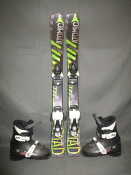 Detské lyže ATOMIC NOMAD 90cm + Lyžiarky 19,5cm, VÝBORNÝ STAV
