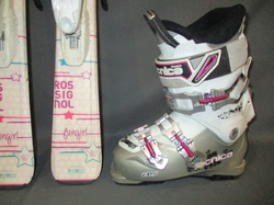 Detské lyže ROSSIGNOL FUN GIRL 110cm + Lyžiarky 23,5cm, SUPER STAV