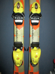 Detské lyže MAXEL HFJ RUSTLE 90cm + Lyžiarky 19,5cm, VÝBORNÝ STAV