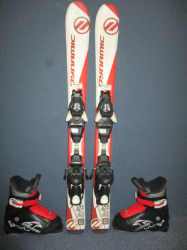 Detské lyže DYNAMIC VR 07 90cm + Lyžiarky 18,5cm, SUPER STAV