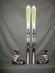 Juniorské lyže HEAD SUPERSHAPE TEAM 140cm + Lyžiarky 26,5cm, VÝBORNÝ STAV