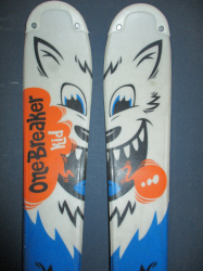 Detské lyže WEDZE ONEBREAKER 100cm + Lyžiarky 20,5cm, VÝBORNÝ STAV